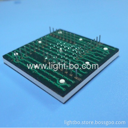 Ultra Bright White 1.8mm 16 X 16 Dot Matrix Led Display For Message Board, 40 X 40 X 3.5mm 
